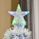image 7 of HOMCOM 5FT Artificial Fibre Optic Christmas Tree Seasonal Decoration w LED Lights PreLit Easy Store White Blue