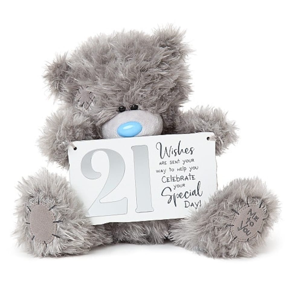 image 1 of Tatty Teddy With 21st Birthday Plaque Me to You Bear