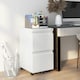 image 2 of Vinsetto Steel File Cabinet with Lock Hanging Bar for Letter A4 Legal, White