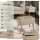 image 2 of Bench Ranya upholstered linen look with storage space - 300kg capacity Brown | Sand