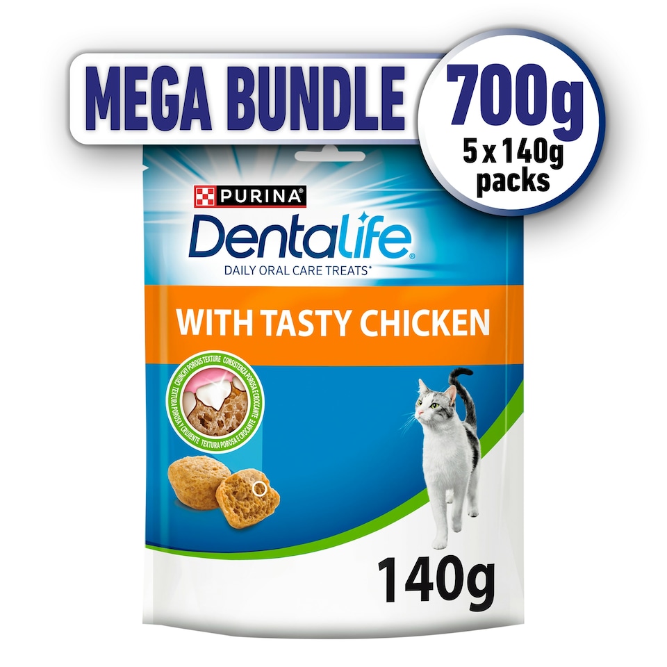 Dentalife Dental Chicken Cat Treats 700G (Pack Of 5)