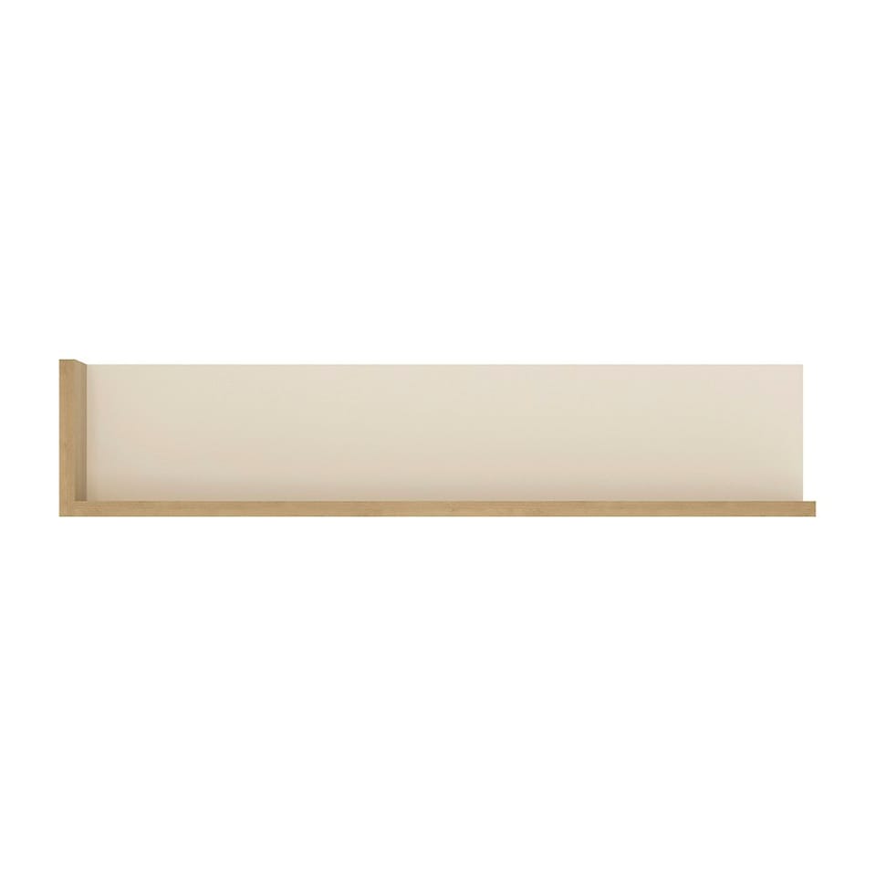 image 1 of Lyon 120cm Wall Shelf in Riviera Oak/White