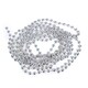 image 8 of Silver Shiny Christmas Bead Chain Metallic Beaded Garland Artificial Pearls Tinsel For Christmas Tree Hanging Decorations