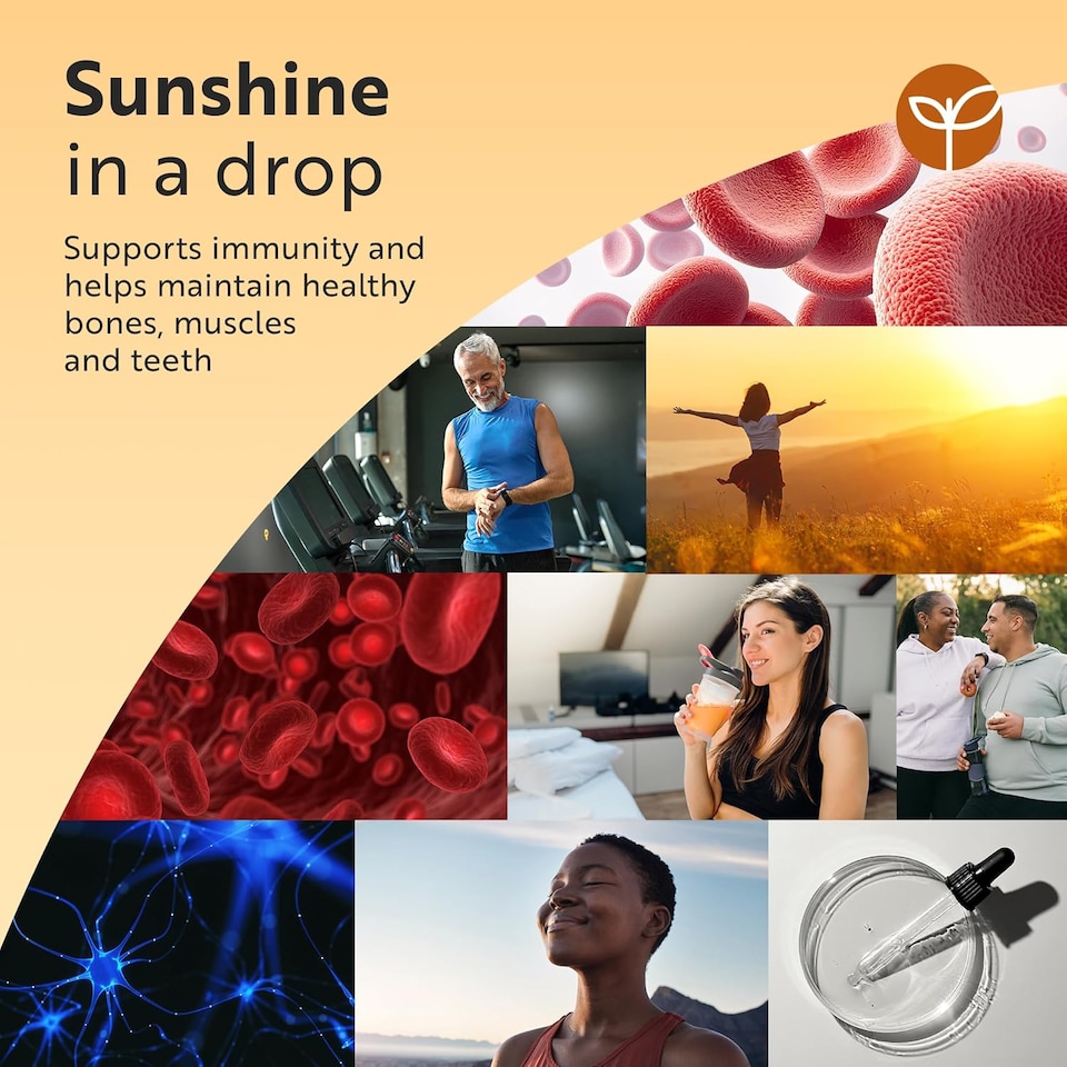 image 1 of Nutravita Vitamin D3 - Which Best Buy 2025 - Liquid Vitamin D Supplement 1000IU - Supports Bones, Immune System & Calcium Absorption - 2000 Drops