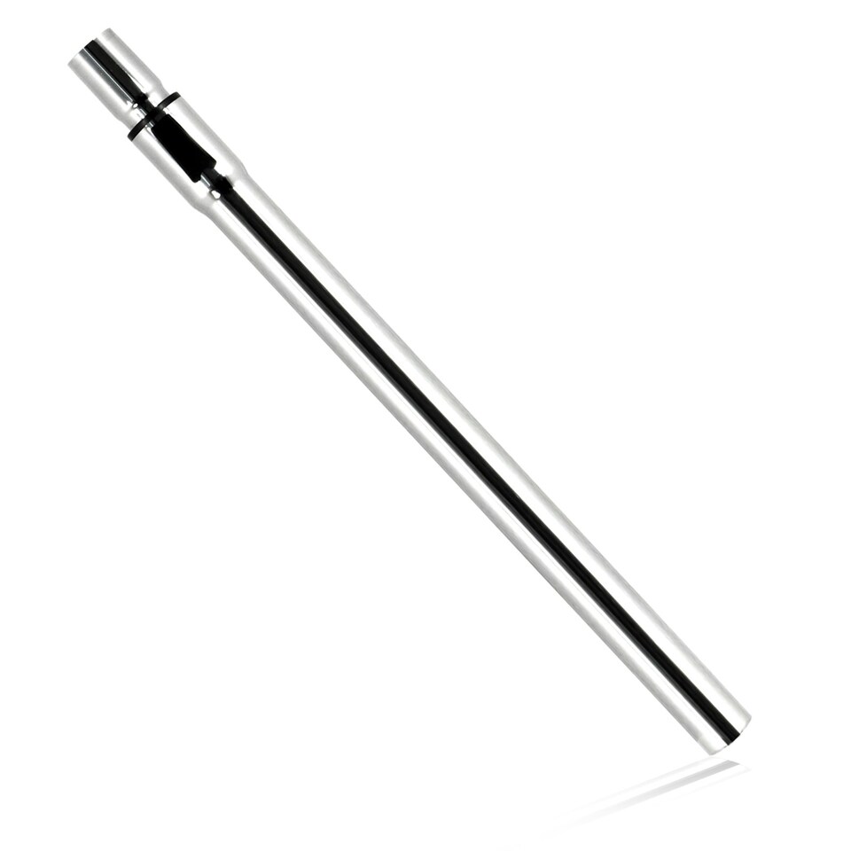 image 1 of SPARES2GO Adjustable Telescopic Rod Pipe Compatible with Titan 16L 20L 30L 40L Vacuum Cleaner (35mm) Silver
