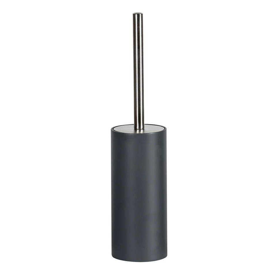 image 1 of Showerdrape Alto Grey Toilet Brush & Holder