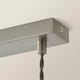 image 6 of ValueLights Susie Glass Lantern 3 Drop Brushed Chrome Ceiling Light and Bulbs