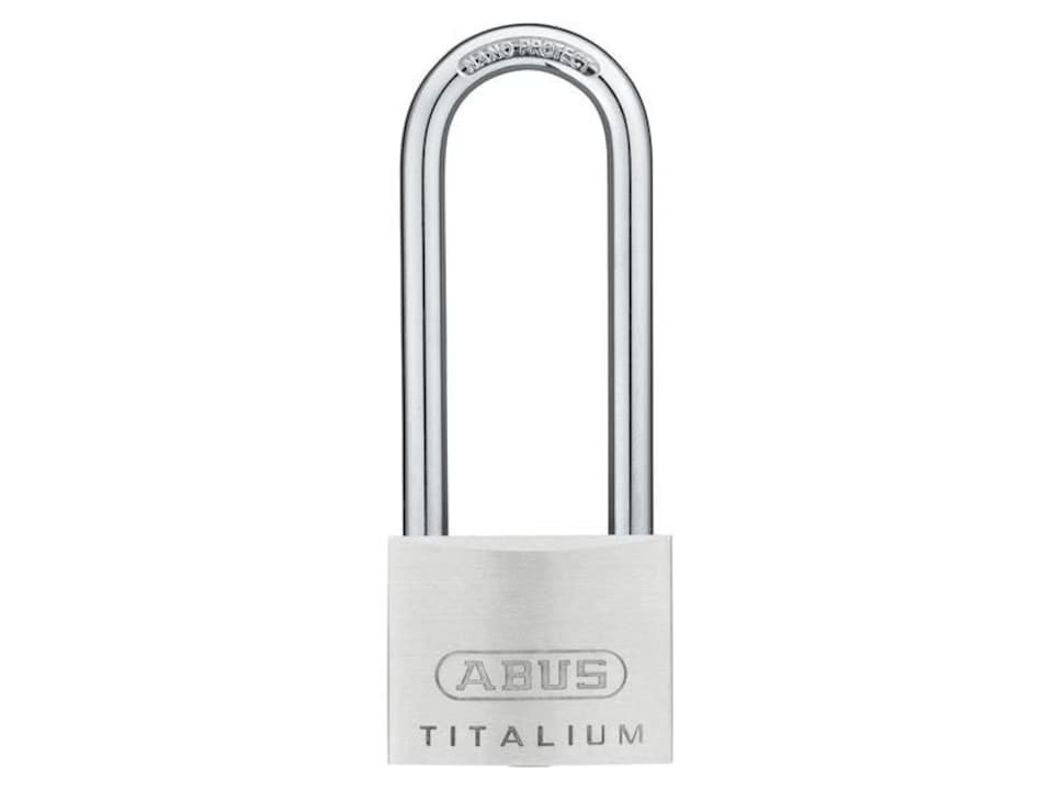 ABUS Mechanical 64Ti/50Mm Titalium Padlock 80Mm Long Shackle