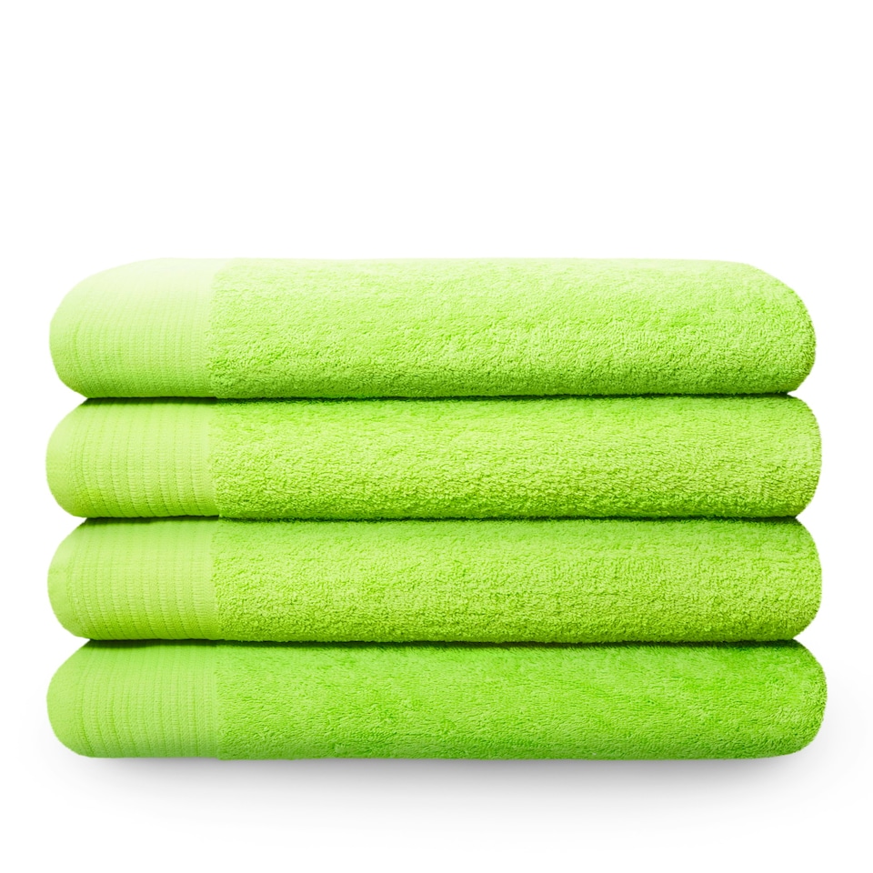 image 1 of Chatsworth Pure Cotton Bath Super Sheets Super Soft and Absorbant Green | Lime | Extra large bath sheet