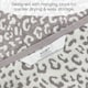 image 4 of Zero Twist Leopard Print Towels | Grey | Hand towel | 1