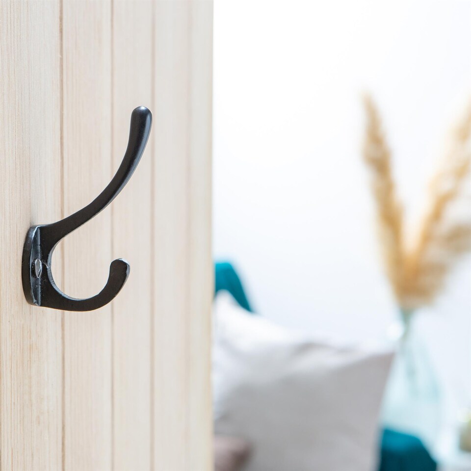 image 1 of Hammer & Tongs Hat & Coat Hook - W25mm x H80mm - Brass