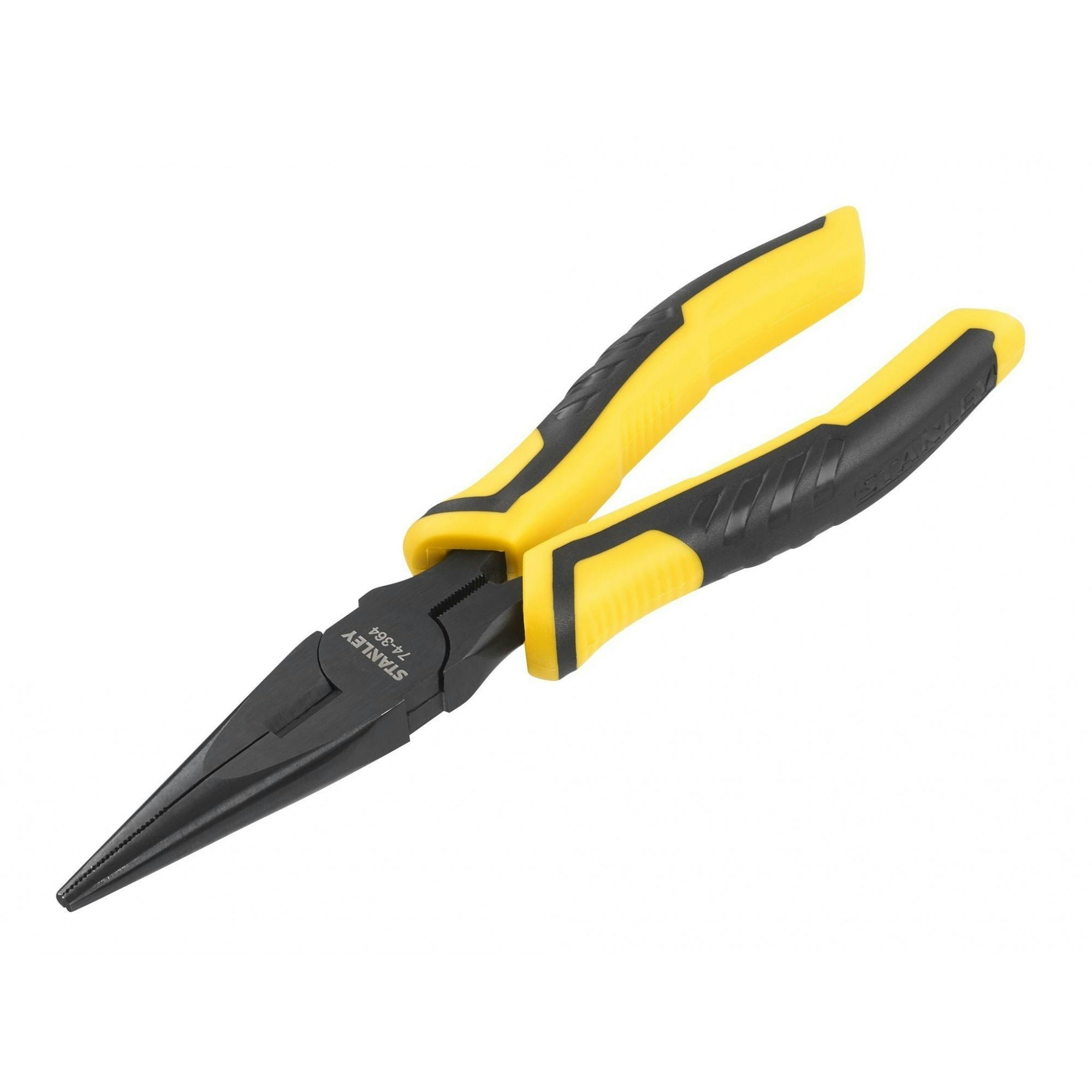 Stanley Hand Tools Controlgrip Long Nose Pliers - Multi Colour - 200mm (8in)