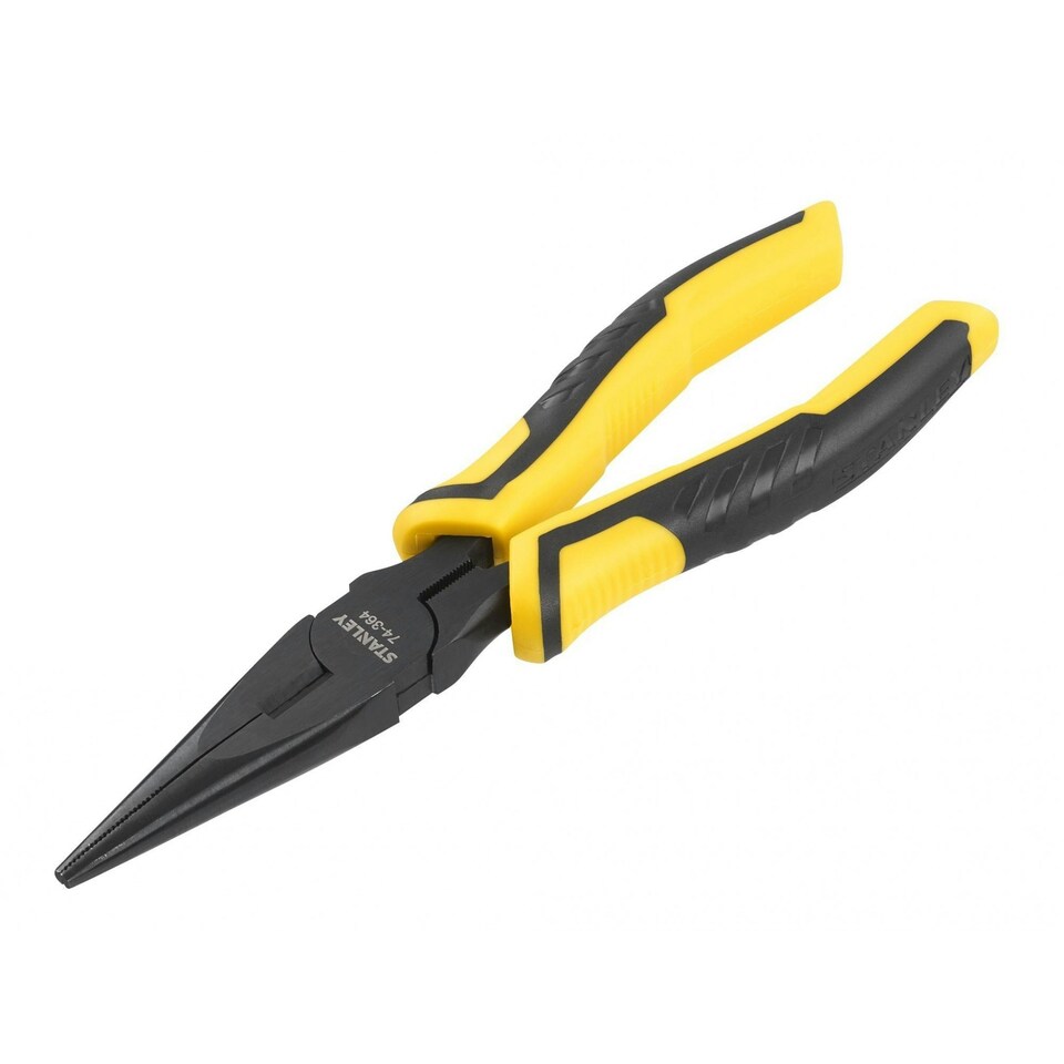 image 1 of Stanley Hand Tools Controlgrip Long Nose Pliers - Multi Colour - 200mm (8in)