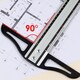 image 8 of 60cm Aluminium T-Square Ruler