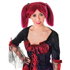 Bristol Novelty Unisex Adults Steampunk Wig - Burgundy - One Size Red | One Size