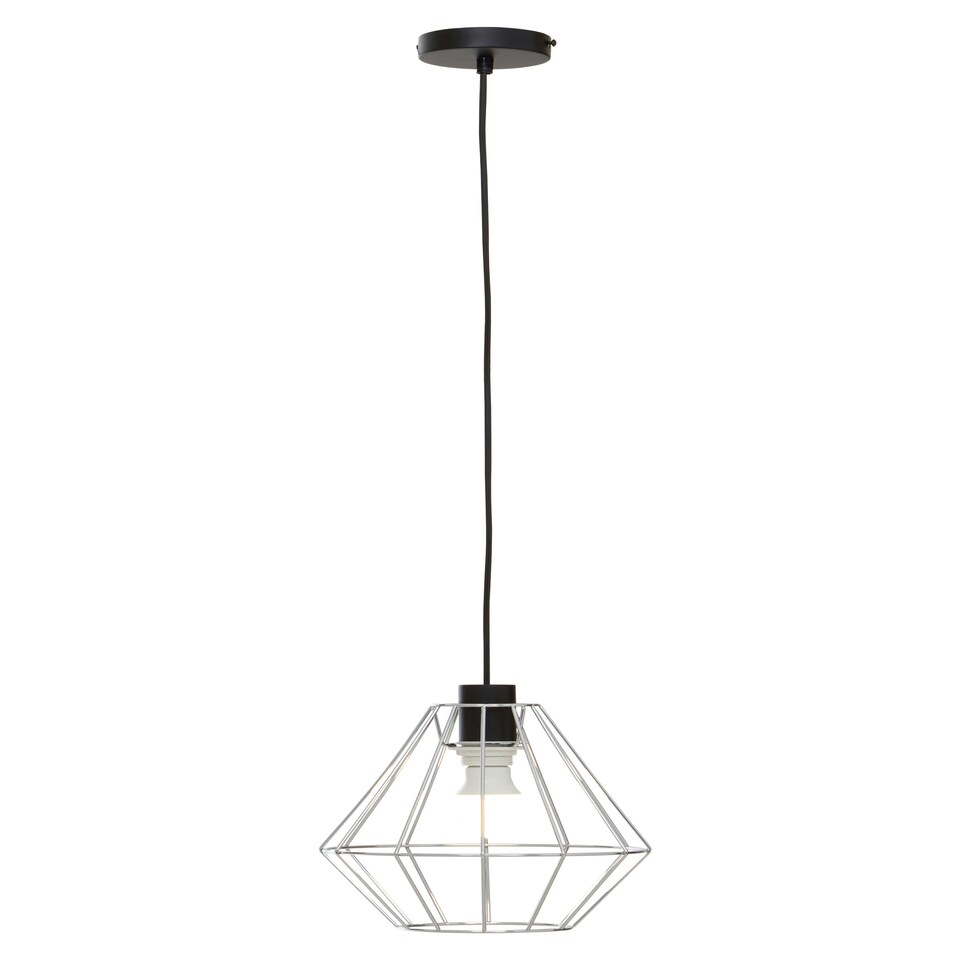 image 1 of Interiors by Premier Wyra Chrome Cage Pendant Light