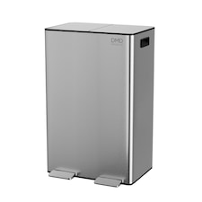 DMD 60L Stainless Steel Bin, 2 x 30L Buckets with 3L Compost Bin - Silver | Silver