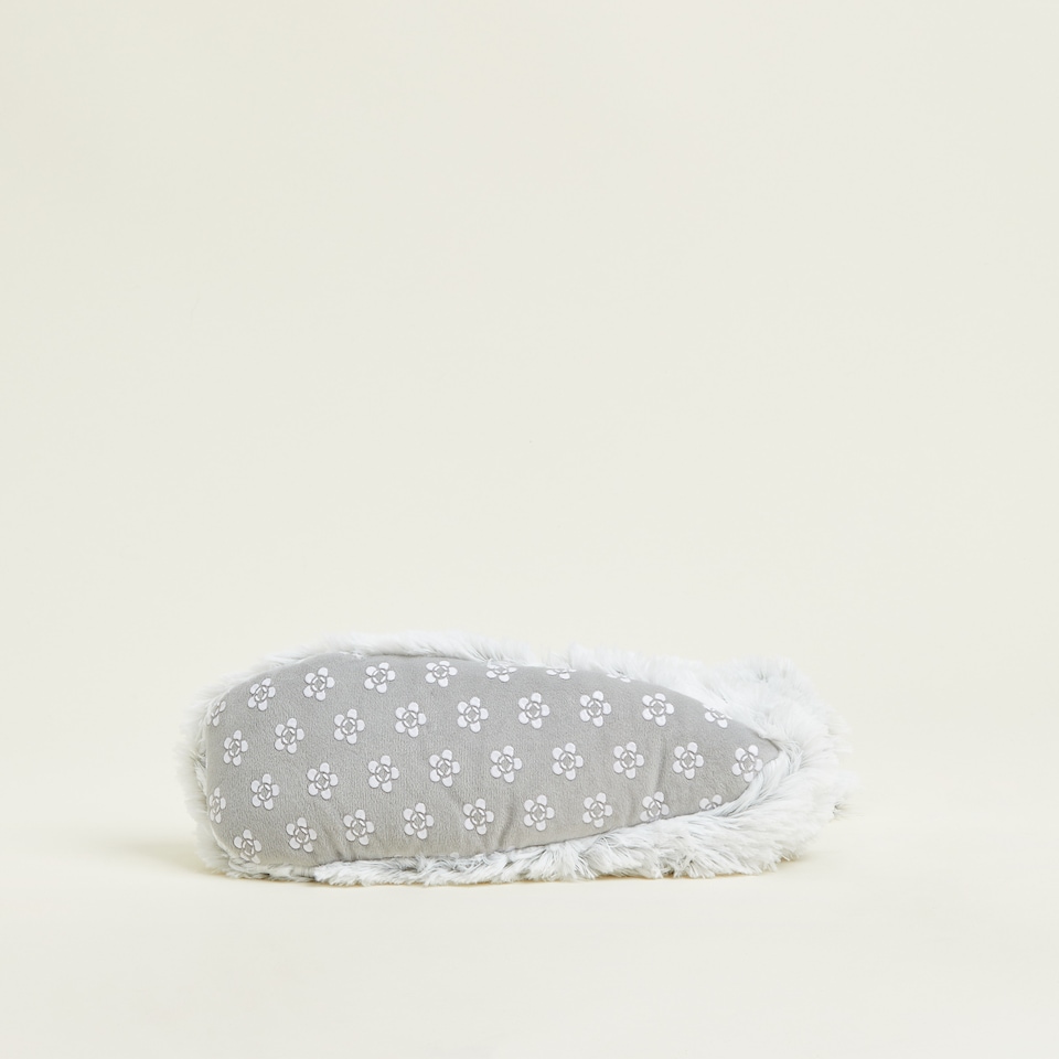 image 1 of Warmies Microwavable Boots Marshmallow Grey