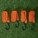 image 7 of 4 Pack of 1 Inch x 15 ft Heavy Duty Orange Ratchet Strap Set with S Hooks DIY