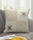 image 1 of Floral Crochet Detail Cushion - 45cm x 45cm | Cream | Kimberley