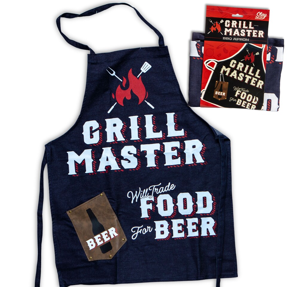 image 1 of Grill Master BBQ Cooking Apron For Men - Father's Day Gift | Multi