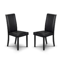 Kensington Elegant Black Dining Chairs - Set of 2