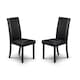 image 1 of Kensington Elegant Black Dining Chairs - Set of 2