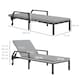 image 5 of Outsunny Wicker Chaise Sun Lounger Garden with Adjustable Backrest