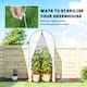 image 7 of Outsunny Mini Greenhouse, Small Greenhouse with PE Base, White | White | White