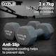 image 10 of Pair of 7kg Hex Anti Roll Neoprene Non Slip Hand Dumbbells Workout Weights
