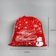 image 3 of 46 x 60cm Large Christmas Santa Sack Snowflake Snowman 1Pc