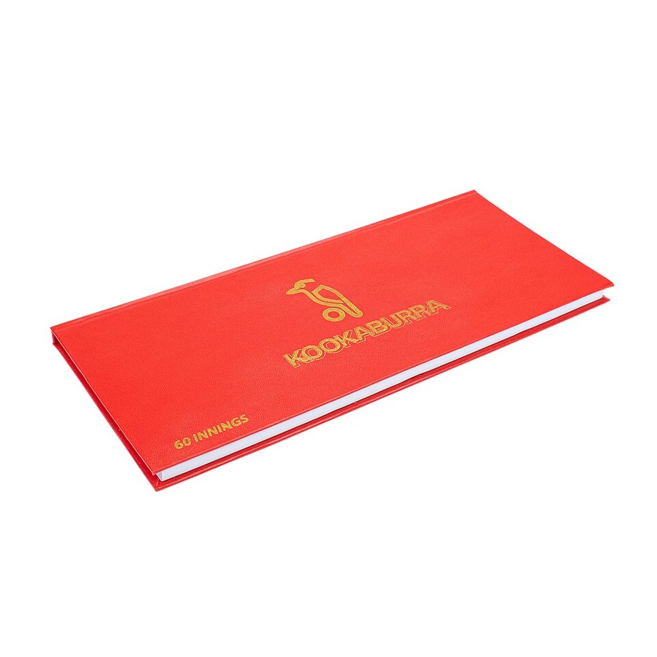 Kookaburra 60 Innings Scorebook | Red | Red/White | One Size | 1