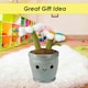 image 3 of Flowerpot Soft Toy Cute Plushie Huggable Cuddly Stuffed Toy Gift 30cm White