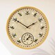 image 1 of Marco Paul 30cm Bee Outdoor Clock and Thermometer Yellow
