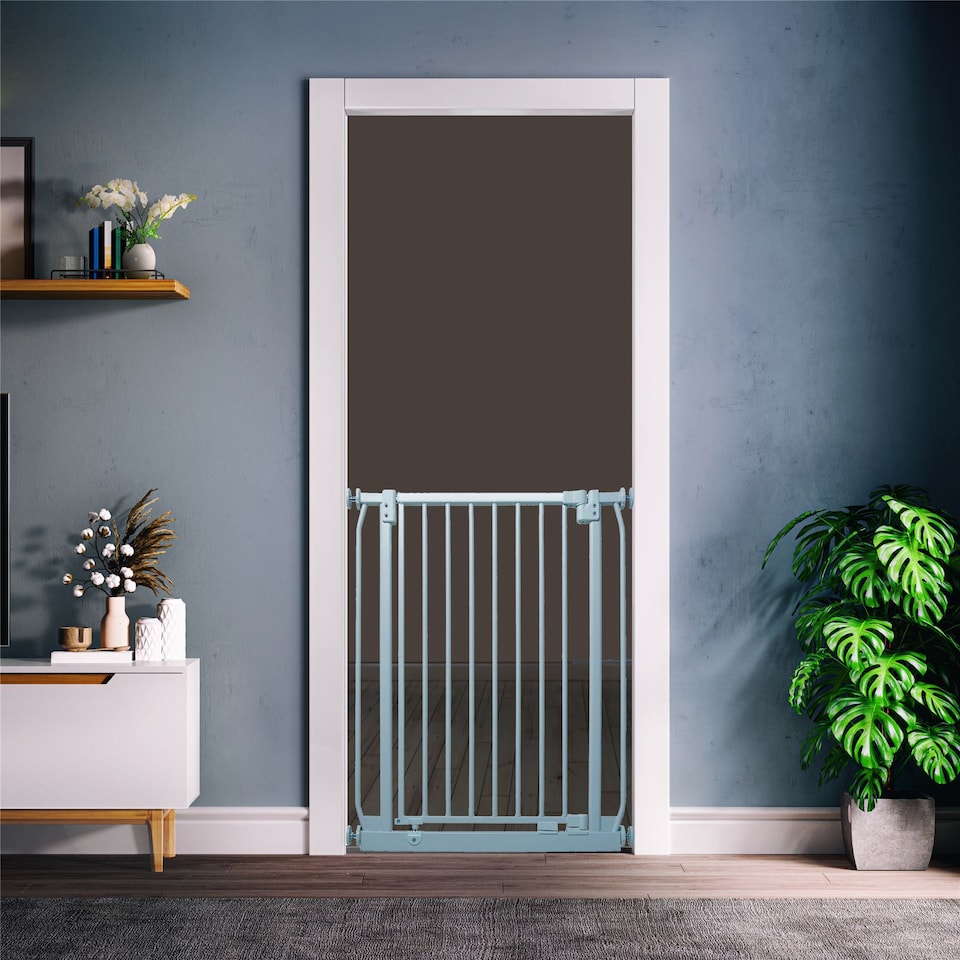 image 1 of Bettacare Extra Tall Elite Dog Gate, 134cm - 143cm, Matt Grey, Extra Tall 96.8cm in Height, Pressure Fit Pet Gate | Grey