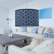 image 5 of Navy Blue Laser Cut 30cm Pendant Lightshade Blue
