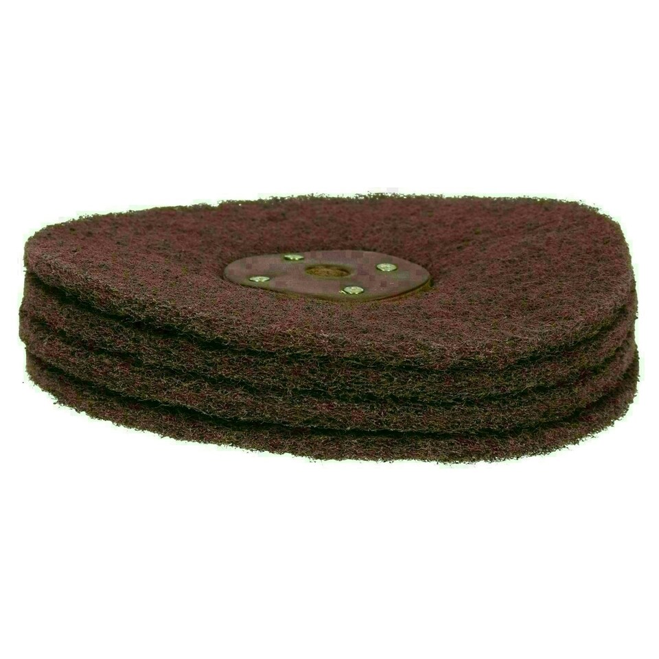 image 1 of Fine Abrasive Scotch Mop Rust Paint Removal Remover Polishing 6" x 4 Row