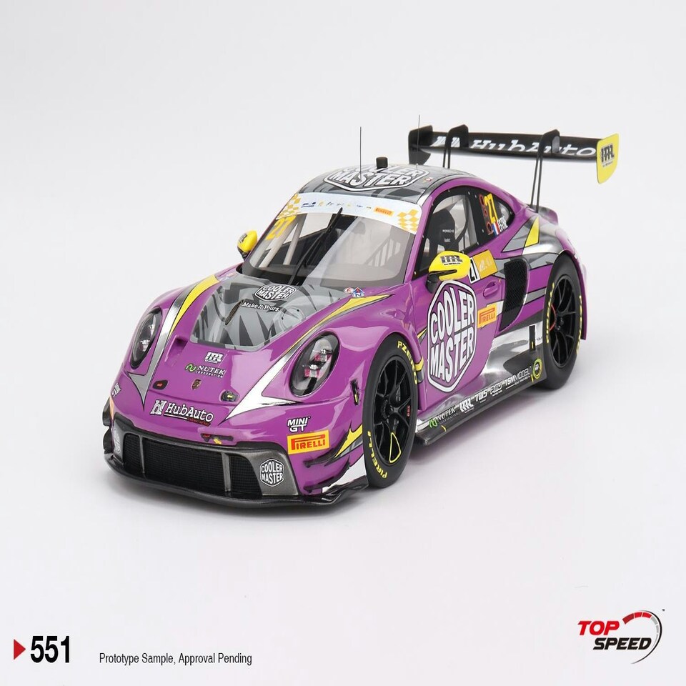 image 1 of Porsche 911 GT3 R #27 Hubauto 2023 FIA GT World C 70th Macau GP 1:18 TS0551