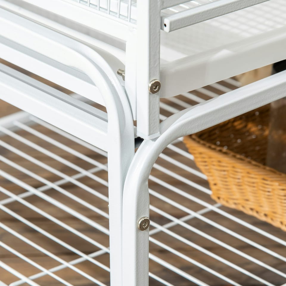 image 1 of PawHut 3 Tier Bird Cage W/ Stand Toy, for Canary Finch Cockatiel Parakeet Budgie
