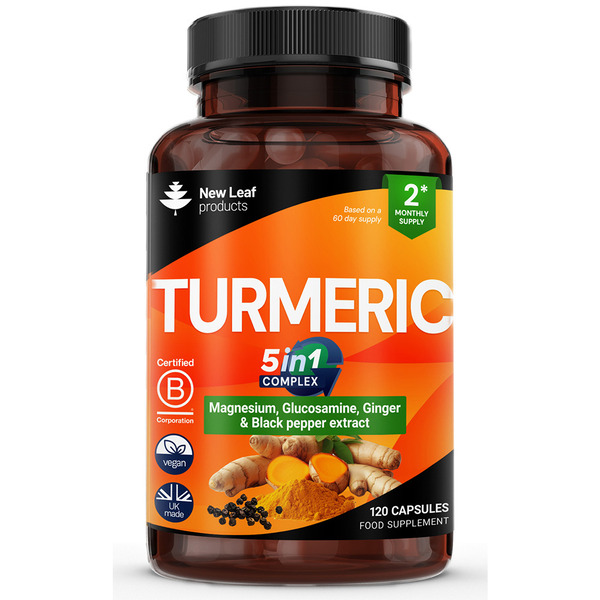 Turmeric Curcumin 240 Capsules With Ginger & BioPerine – Joint & Immune Support