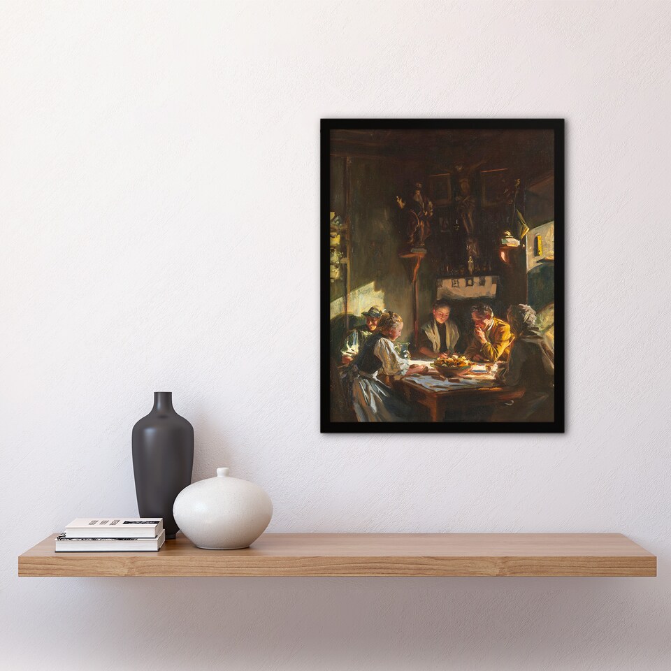 image 1 of John Singer Sargent Framed Wall Art Tyrolese Interior Oil Painting Home Décor