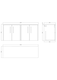 image 2 of Balterley Winshill Contemporary Wall Hung Vanity Unit with Laminate Worktop, Light Oak, 1200mm