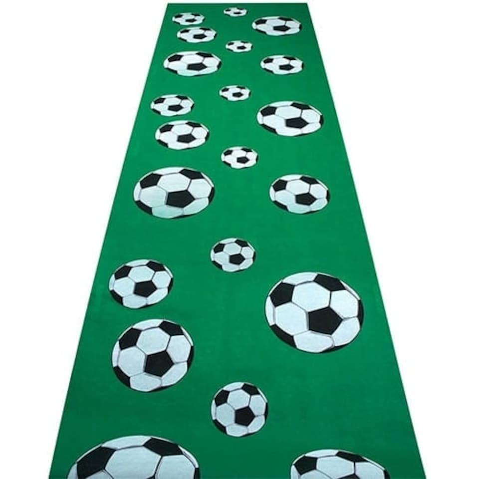 Football Themed Fabric Carpet with Adhesive Strips 4.5m