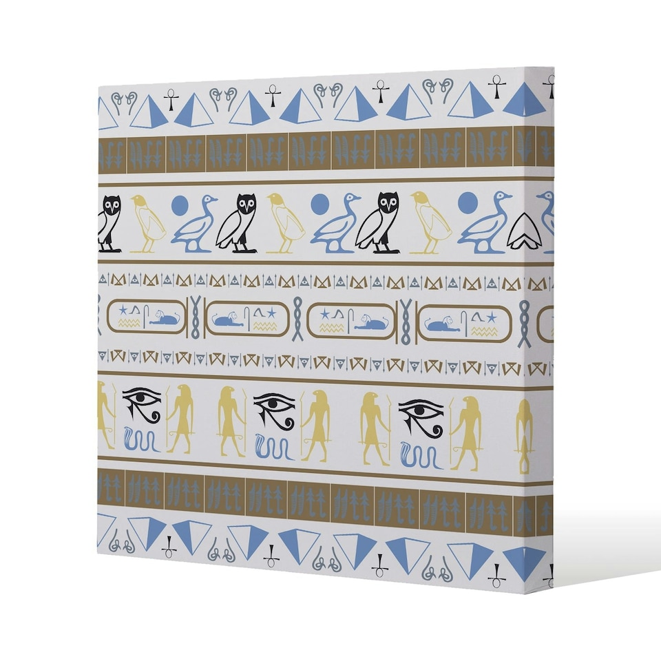 image 1 of Heiroglyphs (Canvas Print) 77 x 77 x 4cm