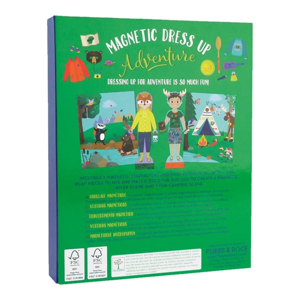 image 1 of Floss & Rock Magnetic Dress Up Doll - Adventure