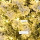 image 8 of HOMCOM 4FT Prelit Snow Flocked Christmas Tree w/ Light, Xmas Decoration Green
