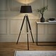 image 1 of ValueLights Clipper Tripod Black Floor Lamp