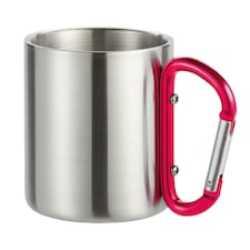 MidOcean Trumbo Metal Carabiner Clip Mug - Red - One Size