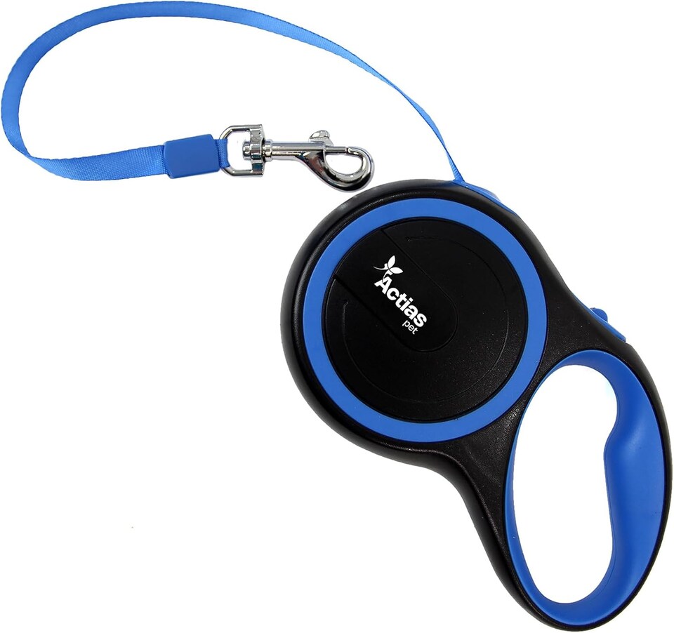 image 1 of Actiaspet Retractable Dog Lead Training Pet Leash 5m Max 50kgs Extendable (Blue)