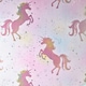 image 1 of Crown Be Dazzled Unicorn Wallpaper - Pink/Blue - 10m x 52cm Pink